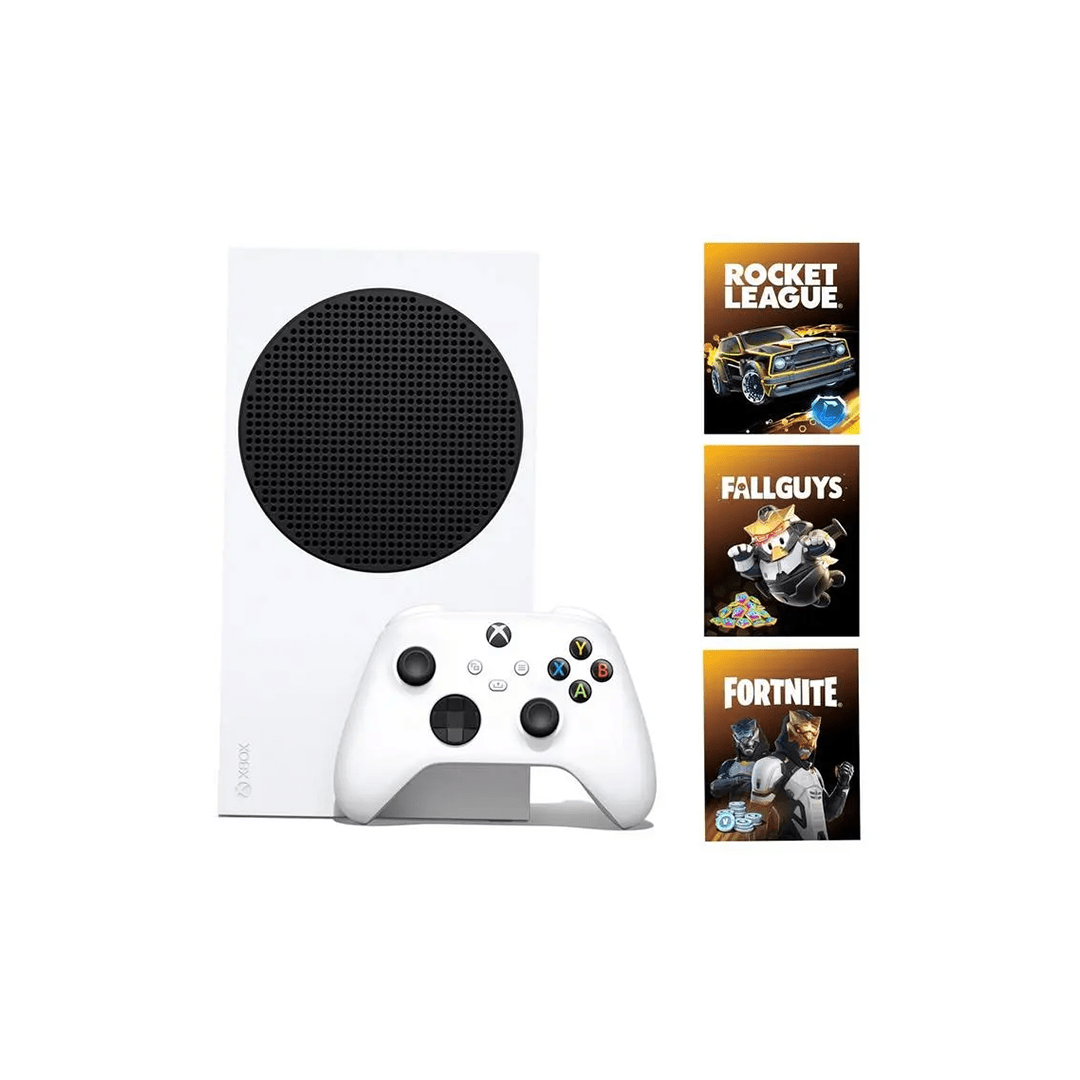 Microsoft Xbox Series S Gaming Consoles 512GB White + Fortnite Game + Rocket League Game + Fall Guys Game Microsoft Xbox Series S Gaming Consoles 512GB White + Fortnite Game + Rocket League Game + Fall Guys Game